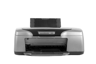 Fotoğraf inkjet basıcı, beyaz arka plan üzerinde; izole 