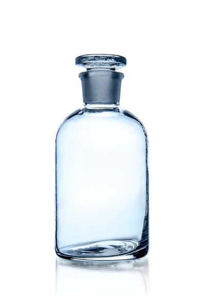 Una Botella Laboratorio Foto Sobre Fondo Blanco Aislada —  Fotos de Stock