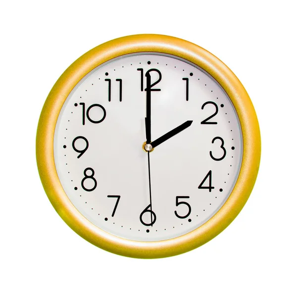 둥근 노란색 시계 — 스톡 사진