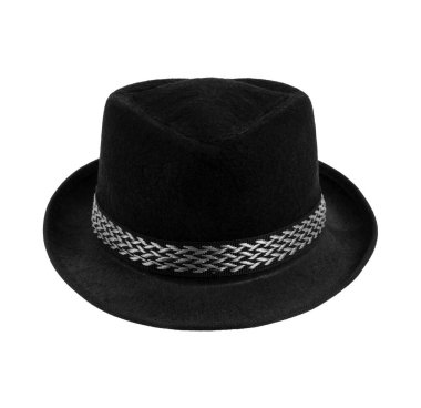 bir siyah şapka, tam yüz