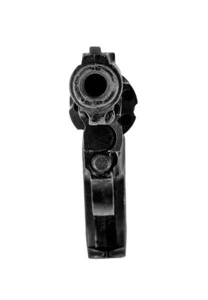 Великий чорний револьвер — стокове фото