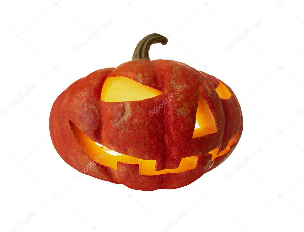 pumpkin on white background isolated
