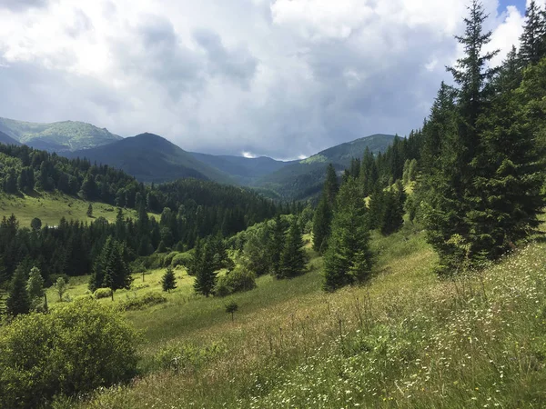 Karpaty é pitoresco lugar montanhas na Ucrânia — Fotografia de Stock