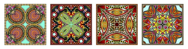 Floral tradicional ornamental Paisley Bandanna — Archivo Imágenes Vectoriales