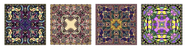 Floral tradicional ornamental Paisley Bandanna — Archivo Imágenes Vectoriales