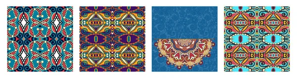 Nahtlose Geometrie Vintage-Muster, ethnischen Stil ornamentalen Hintergrund — Stockvektor