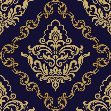 Şam, tasarım için kusursuz desen. Vektör İllüstrasyonu