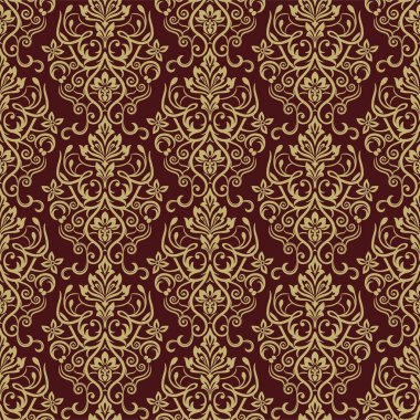 Şam, tasarım için kusursuz desen. Vektör İllüstrasyonu