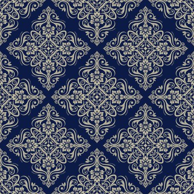 Şam, tasarım için kusursuz desen. Vektör İllüstrasyonu