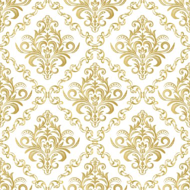 Şam, tasarım için kusursuz desen. Vektör İllüstrasyonu