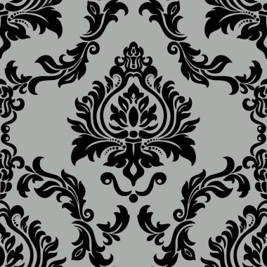 Şam, tasarım için kusursuz desen. Vektör İllüstrasyonu