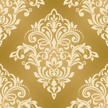 Şam, tasarım için kusursuz desen. Vektör İllüstrasyonu