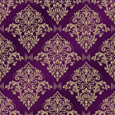 Şam, tasarım için kusursuz desen. Vektör İllüstrasyonu