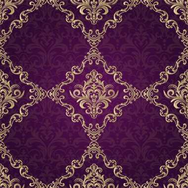 Şam, tasarım için kusursuz desen. Vektör İllüstrasyonu