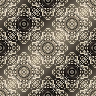 Şam, tasarım için kusursuz desen. Vektör İllüstrasyonu