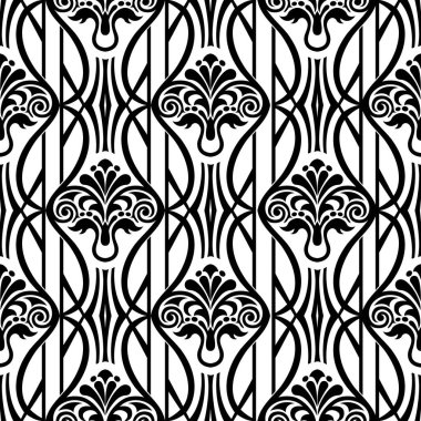 Şam, tasarım için kusursuz desen. Vektör İllüstrasyonu