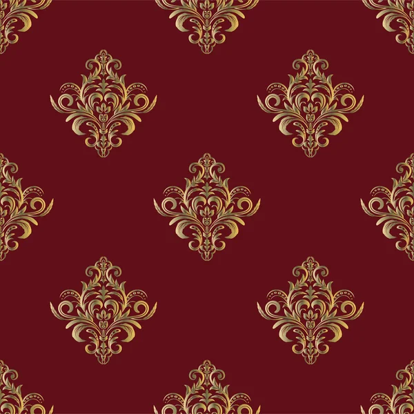 Şam, tasarım için kusursuz desen. Vektör İllüstrasyonu