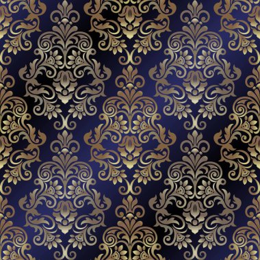 Şam, tasarım için kusursuz desen. Vektör İllüstrasyonu