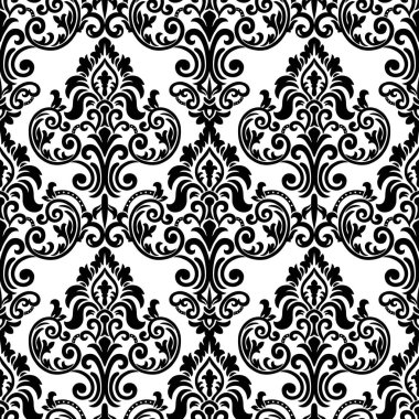 Şam, tasarım için kusursuz desen. Vektör İllüstrasyonu