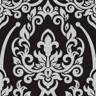 Şam, tasarım için kusursuz desen. Vektör İllüstrasyonu