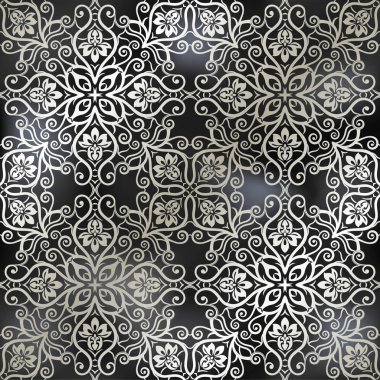 Sorunsuz vektör arka plan. Pat ile Vintage süs şablonu