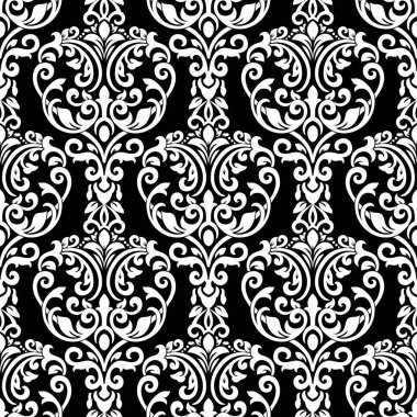 Vintage dekoratif unsurlar. Dikişsiz şam deseni. Vektör hasta