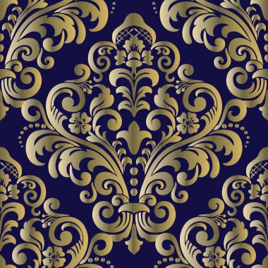 Dikişsiz oryantal desen. Vektör Vintage çiçek Dikişsiz Patter