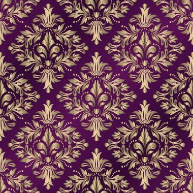 Sorunsuz vektör arka plan. Pat ile Vintage süs şablonu