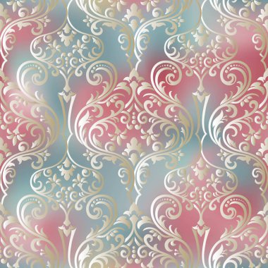 Sorunsuz vektör arka plan. Pat ile Vintage süs şablonu