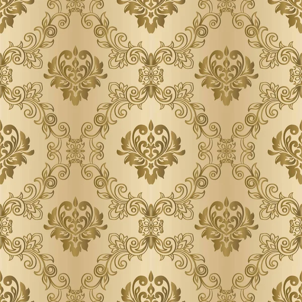 Damask vintage Seamless background μοτίβο. Κομψό πολυτελές textu — Διανυσματικό Αρχείο