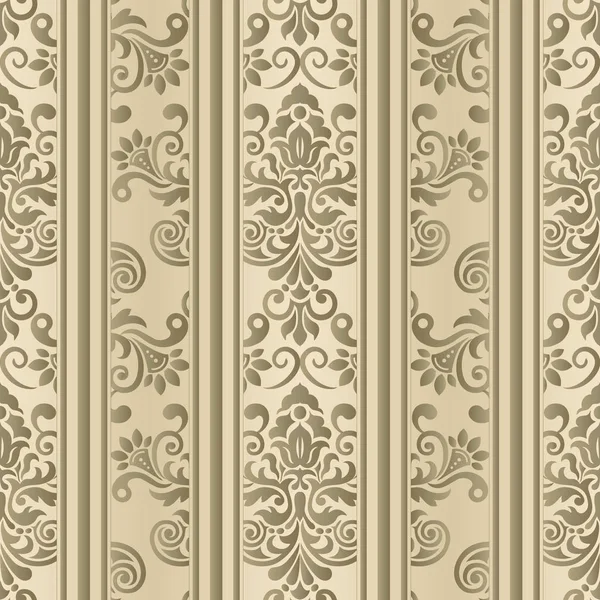 Seamless Vintage Pattern. Vector seamless border in Victorian st — Stock Vector