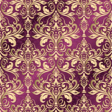 Arabesk ve çiçek elementleri ile oryantal vektör deseni. Adaları