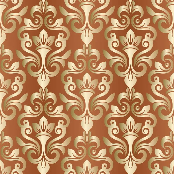 Elegant texture for wallpapers. Vector damask seamless pattern e — Stock Vector