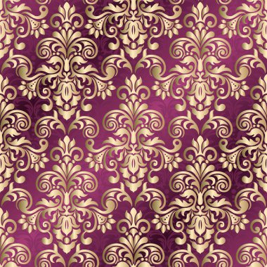 Arabesk ve çiçek elementleri ile oryantal vektör deseni. Deniz