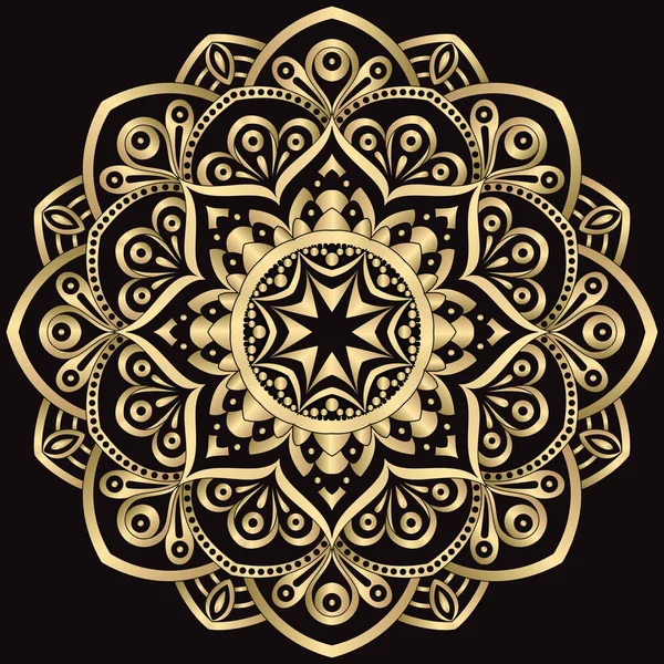 Mandala. Elementos decorativos vintage. Ilustração vetorial. —  Vetores de Stock