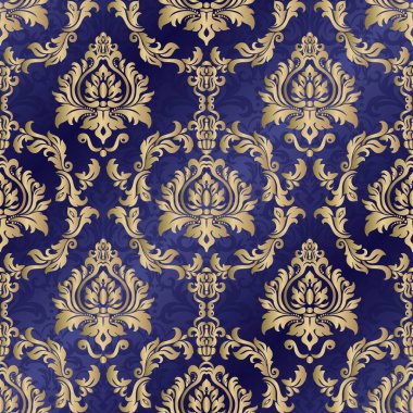 Dikişsiz oryantal desen. Vektör Vintage çiçek Dikişsiz Patter