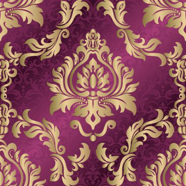 Dikişsiz oryantal desen. Vektör Vintage çiçek Dikişsiz Patter