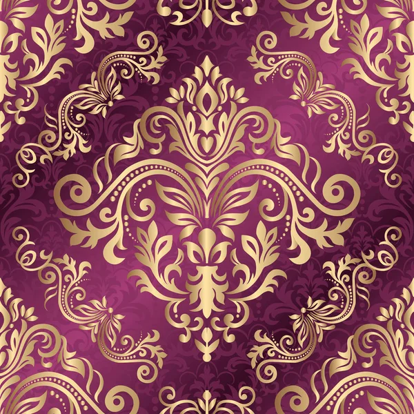 Modèle oriental sans couture. Motif floral vintage vectoriel sans couture — Image vectorielle