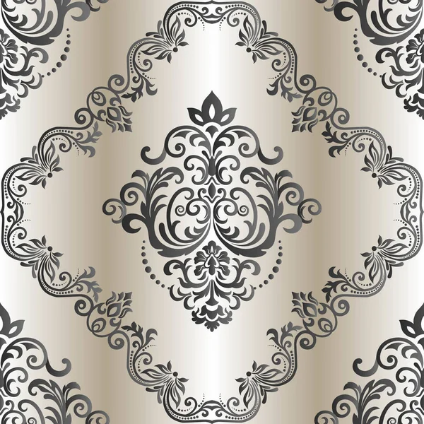 Şam süslemeile dikişsiz desen. Damask duvar kağıdı.