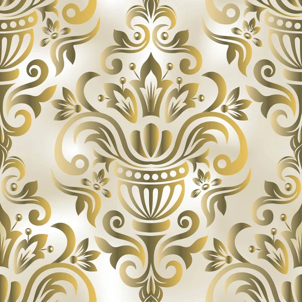 Retro tarzında damask desen ile Vintage arka plan. Sorun -suz 