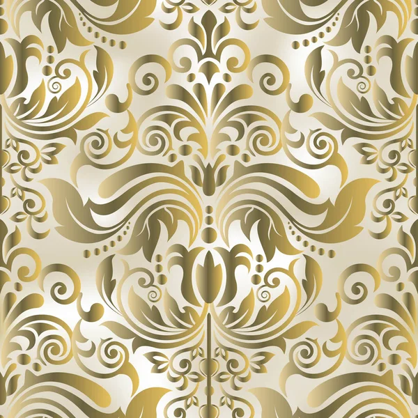 Luxueux motif Damas Décor d'ornement vectoriel. Backgrou baroque — Image vectorielle