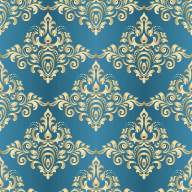 Dikişsiz oryantal desen. Klasik vintage arka plan