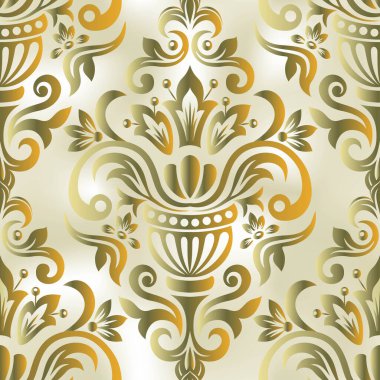 Damask duvar kağıdı. Arka plan ya da duvar kağıdı tasarımı için kusursuz damaske deseni. Pembe renk