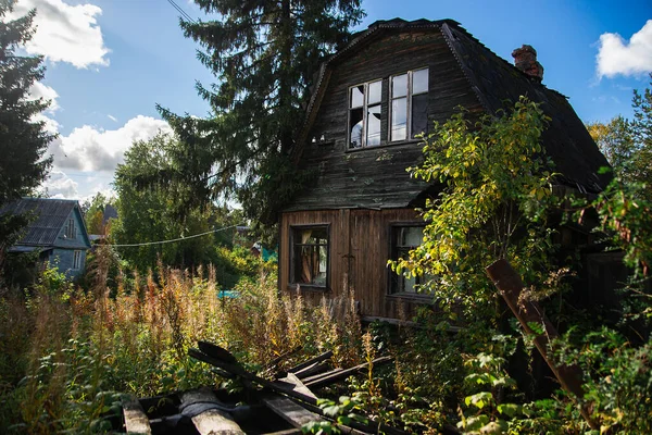 Abandoned old house in russian village