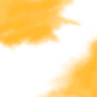 Doku sarı, el arasında boşluk ile suluboya arka plan boyalı soyut. Vektör çizim.