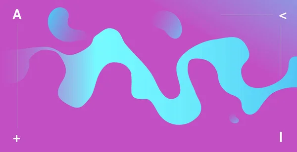 Abstract violet and blue neon background. Abstract vector illustration, horizontal.