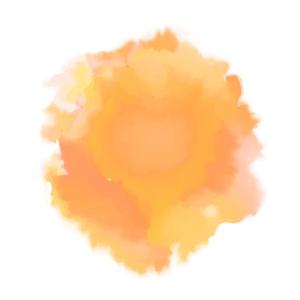 Vector aquarel zon, geïsoleerd op een witte achtergrond. Illustratie. — Stockvector