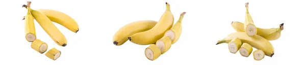 Bananen Een Witte Achtergrond Vers Tropisch Fruit Een Witte Achtergrond — Stockfoto