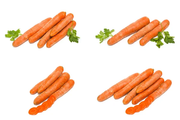 Carrots White Background Lemon Carrots White Background Carrots Fruits White — Stock Photo, Image
