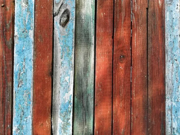 Holzstruktur Braun Und Blau Gemusterter Und Strukturierter Hintergrund Aus Bunten — Stockfoto
